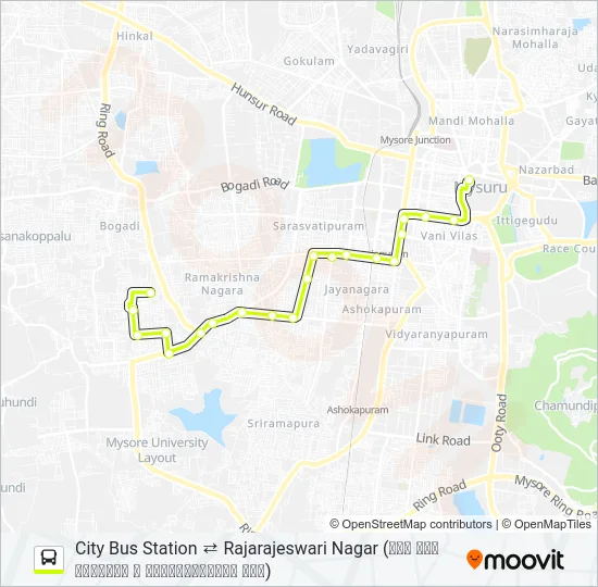 62N Bus Line Map