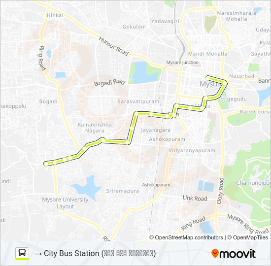 62S Bus Line Map