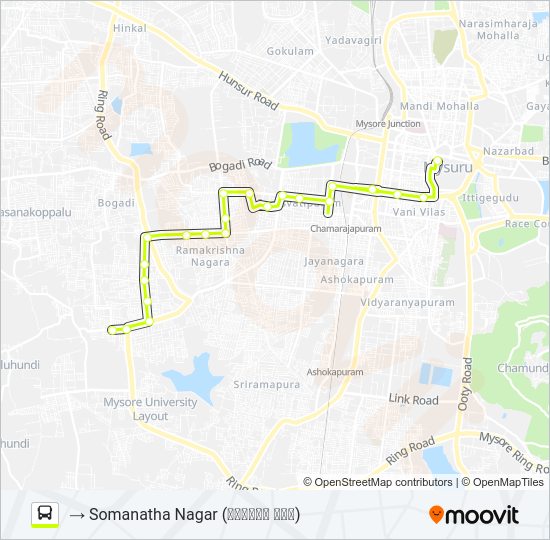 69A Bus Line Map