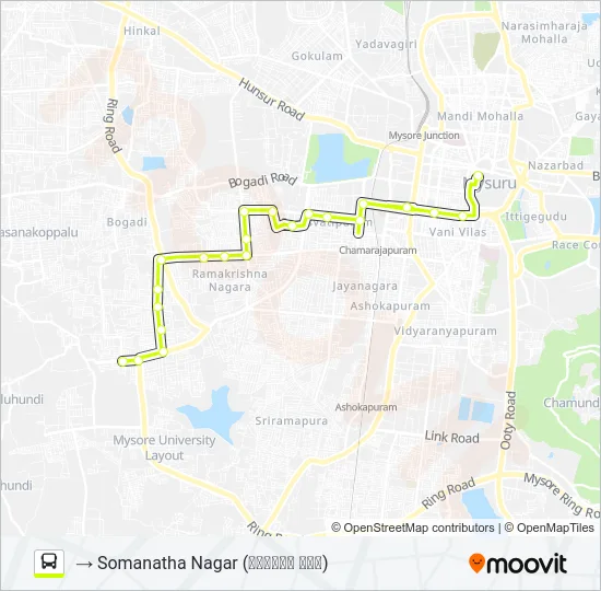 69A Bus Line Map