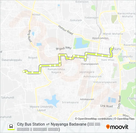 69G Bus Line Map