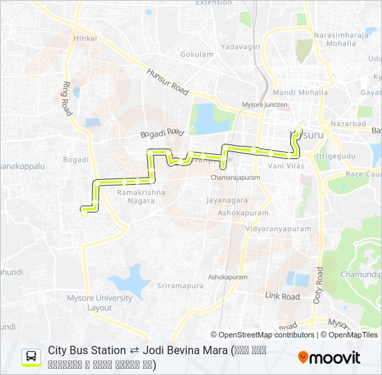 69J bus Line Map