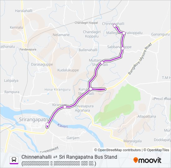 75M bus Line Map