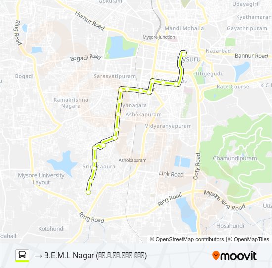 80A bus Line Map