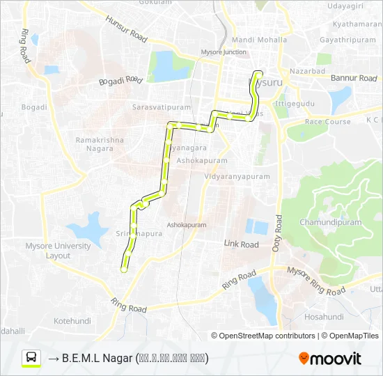 80A Bus Line Map