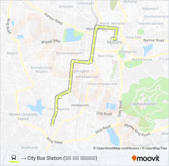 80A Bus Line Map