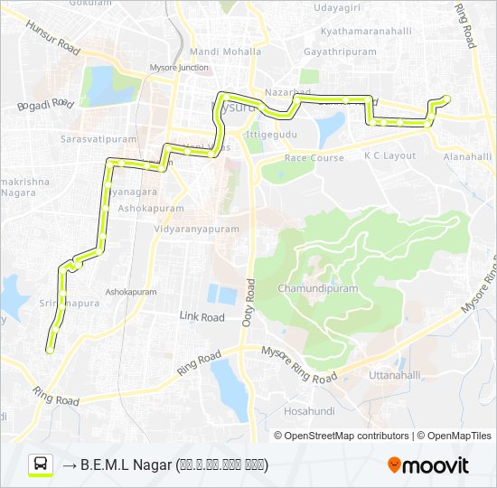 80B bus Line Map