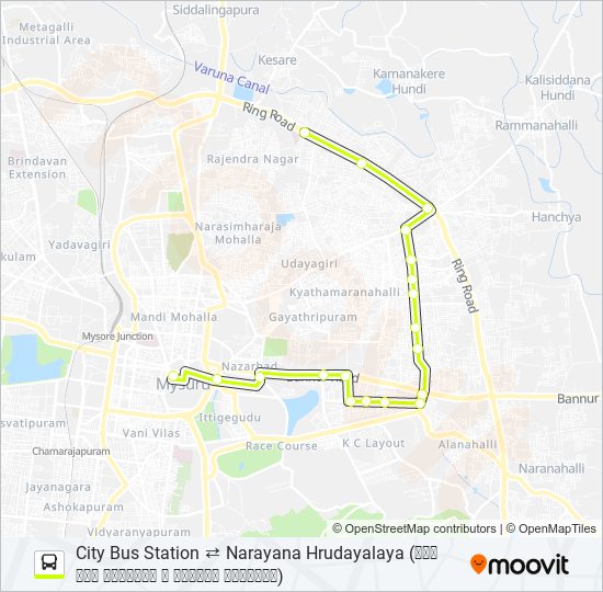 80D bus Line Map