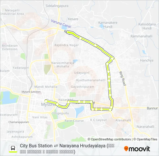 80D Bus Line Map
