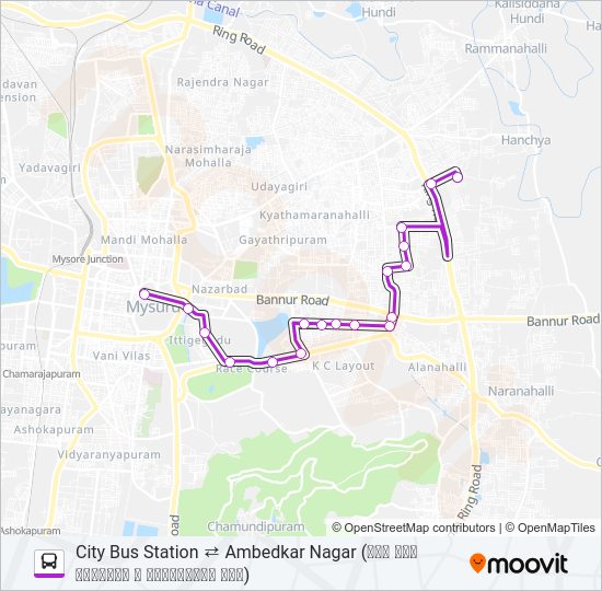 80E Bus Line Map