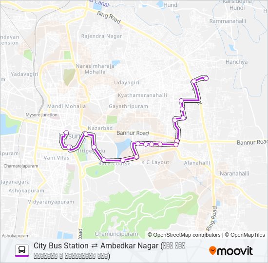 80E bus Line Map