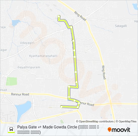 80P bus Line Map