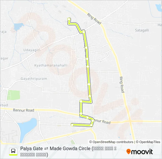 80P Bus Line Map