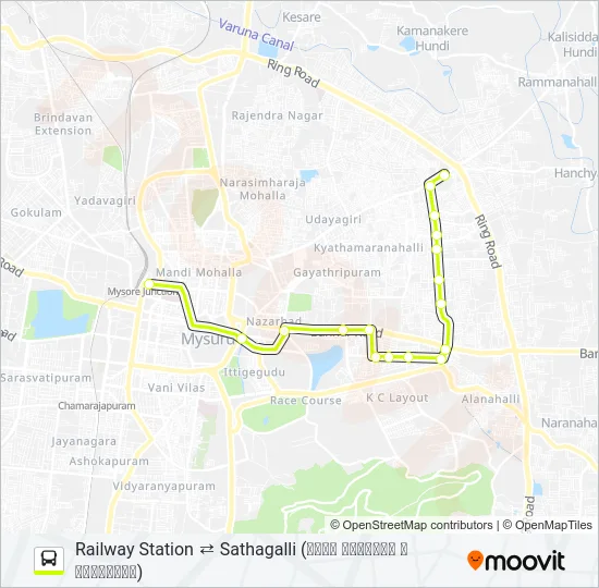 80R Bus Line Map