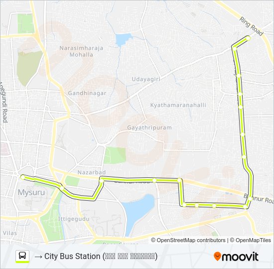 80S Bus Line Map