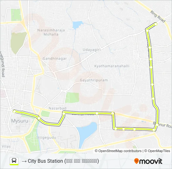 80S Bus Line Map