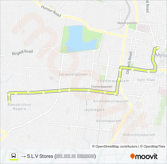 91A Bus Line Map