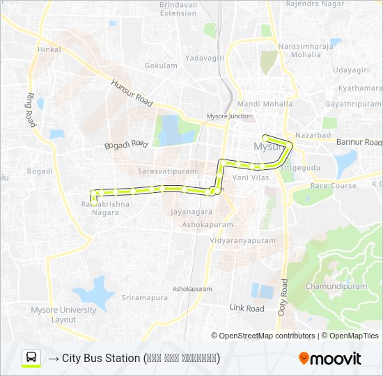 91A Bus Line Map