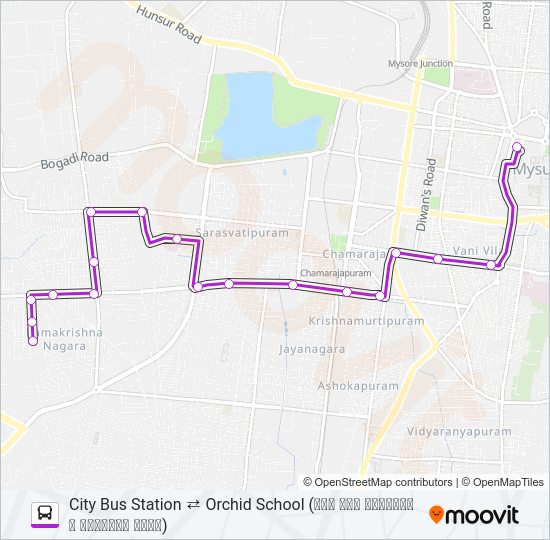 91B Bus Line Map