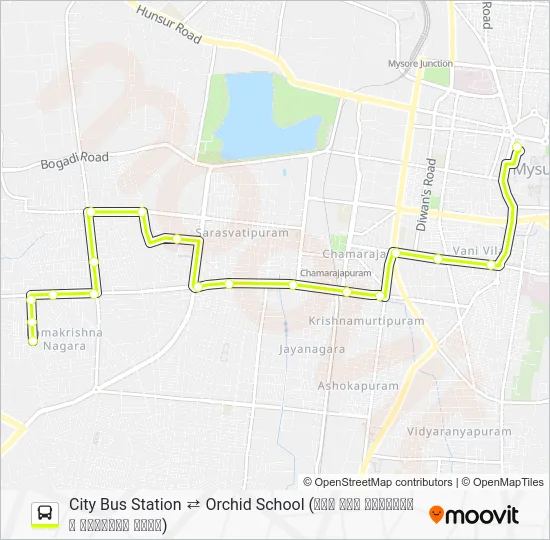 91D Bus Line Map