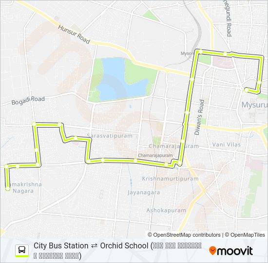 91D Bus Line Map