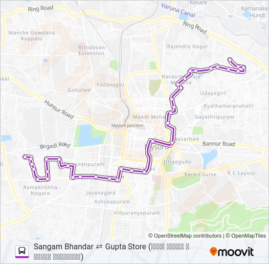 91E Bus Line Map
