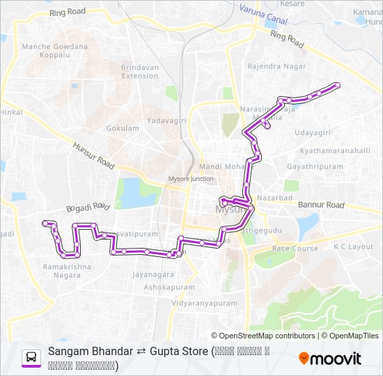 91E Bus Line Map