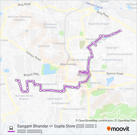 91E bus Line Map