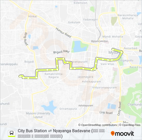 91G Bus Line Map