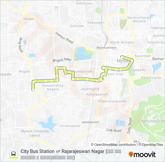 91R Bus Line Map