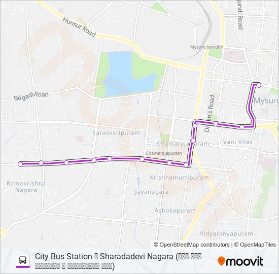 91S bus Line Map