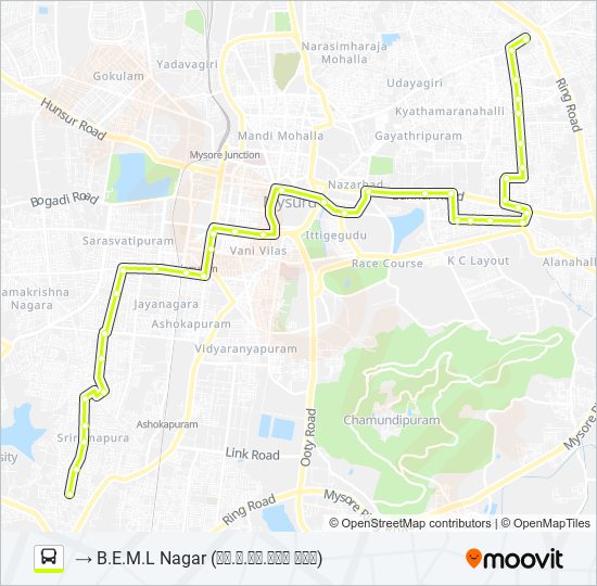 94E bus Line Map