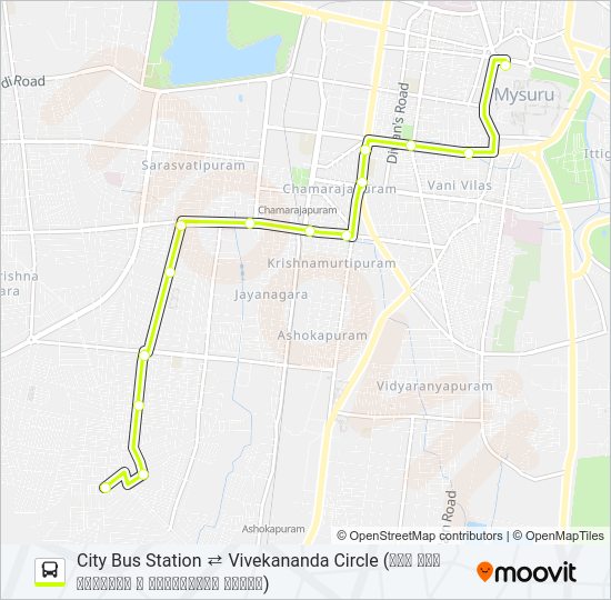 94N Bus Line Map