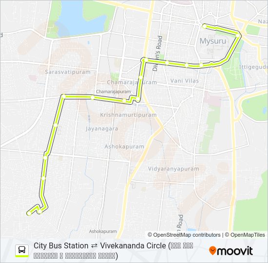 94N Bus Line Map