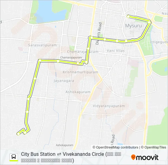 94N Bus Line Map