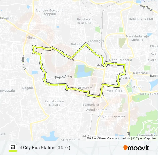 95B Bus Line Map