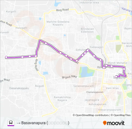 95D Bus Line Map
