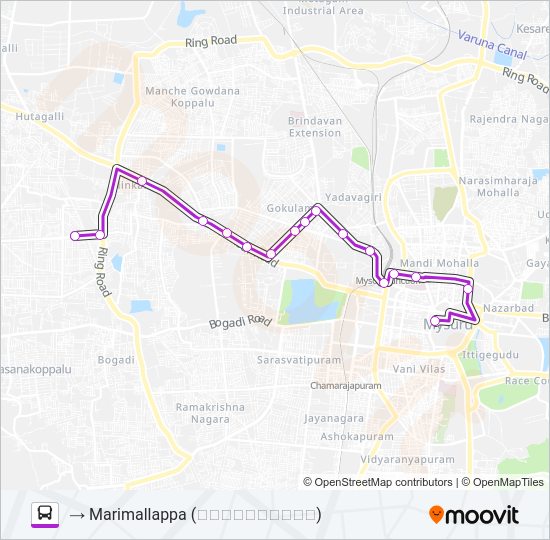 95M Bus Line Map