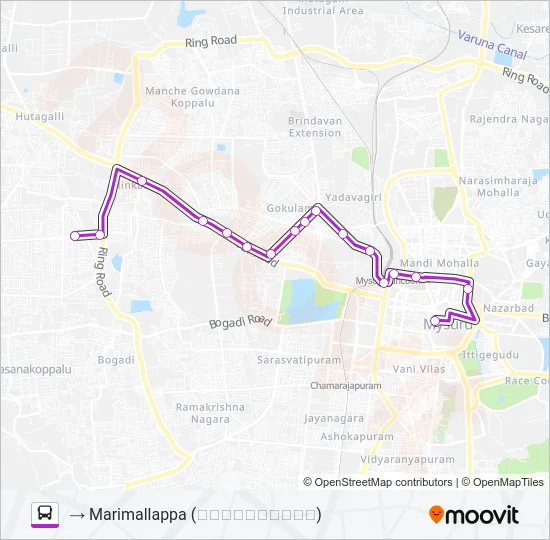 95M Bus Line Map