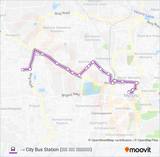 95M Bus Line Map