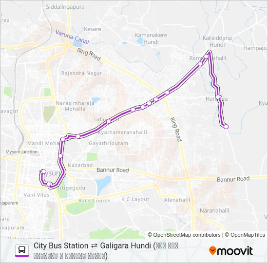 110C Bus Line Map