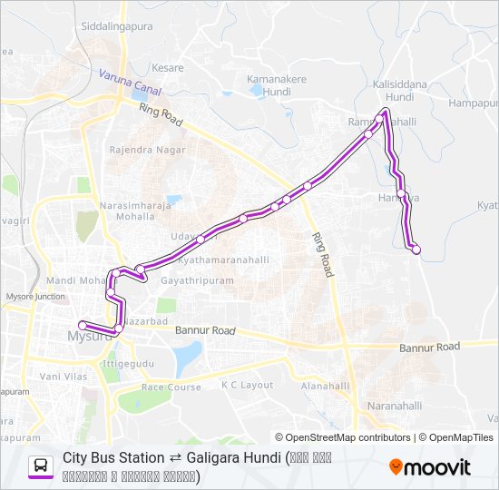 110C Bus Line Map