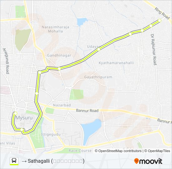 110S Bus Line Map