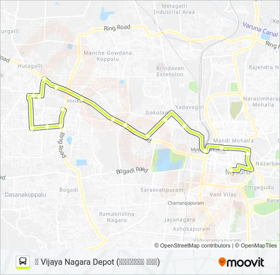 115A Bus Line Map