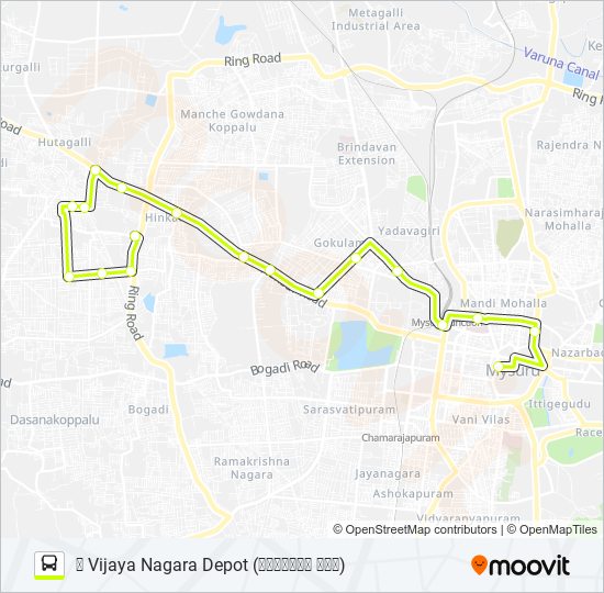 115A bus Line Map