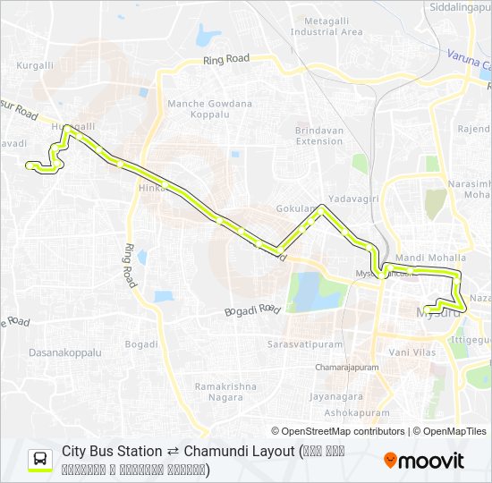 115C Bus Line Map