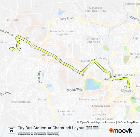 115C bus Line Map