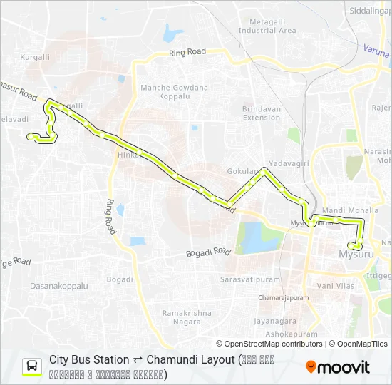 115C Bus Line Map