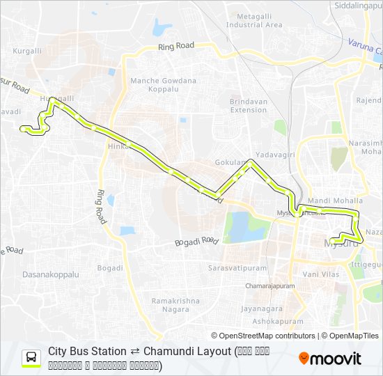 115C bus Line Map