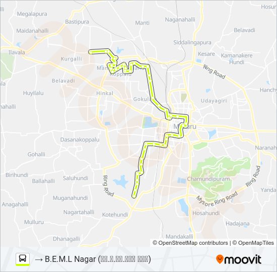 116E Bus Line Map